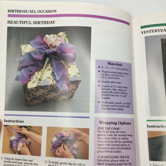 Vintage 2 Book Set Creative Gift Wrapping Fun Easy Simply Shreds Ribbon Shredder - Picture 4 of 16